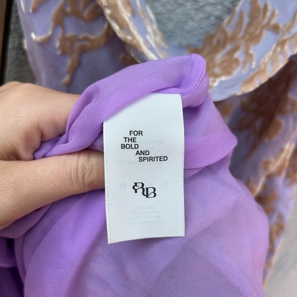 Rat & Boa ‘Athena’ Silk Floral Maxi Dress Purple - Picture 15 of 15